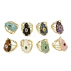 Natural Gemstone Cuff Rings GG-CBA5FCC-03G-2