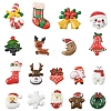90Pcs 18 Styles Christmas Themed Opaque Resin Cabochons Sets CRES-YW0002-69-1