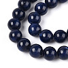 Dyed Natural Mashan Jade Round Beads Strands G-T139-8mm-67G-4