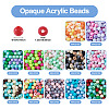 72G 12 Colors Opaque Acrylic Beads OACR-TA0003-91-4