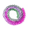 Gradient Color Baking Paint Glass Bead Strands X1-DGLA-A039-T4mm-A09-2