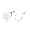Non-Tarnish 304 Stainless Steel Leverback Earring Findings X-STAS-E474-07P-2