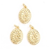Brass Micro Pave Cubic Zirconia Pendants ZIRC-E164-22G-1