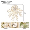 ABS Imitation Pearl Acrylic Flowers Brooch PW-WG53798-02-1