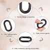 18Pcs Alloy Spring Gate Rings FIND-SP0001-43-6