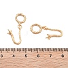 Brass Hook and S-Hook Clasps KK-B125-03G-3