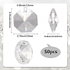 50Pcs Octagon Sew on Glass Rhinestone GLAA-SP0001-83A-02-2