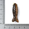 Natural Tiger Eye Carved Pendants G-P599-07G-03-3