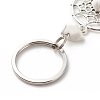 Natural Howlite Keychain KEYC-JKC00346-06-4