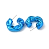 Twist Ring Acrylic Stud Earrings EJEW-P251-16-3