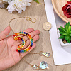 1Pc Colorful Glass Beaded Woven Net Suncatchers AJEW-CY0001-95B-3