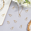 10Pcs Brass Micro Pave Cubic Zirconia Pendants KK-BBC0019-39-3