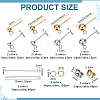 DIY 202 Stainless Steel Ball Stud Earring Making Kits DIY-PH0033-76-2