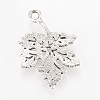 Autumn Theme Tibetan Style Alloy Pendants TIBEP-Q064-20AS-NR-2