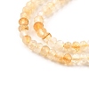 Natural Citrine(Heated) Beads Strands G-S387-A03-3x4mm-4