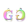 Ion Plating(IP) 304 Stainless Steel Charms STAS-H112-G-M-2