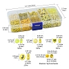 DIY Flat Round & Heart Acrylic & Glass Seed Beads Jewelry Making Findings Kits DIY-FS0006-43B-3