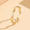 201 Stainless Steel Open Cuff Rings for Women FS-WG5C506-02-1