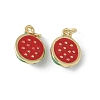 Brass Enamel Charms KK-D336-06G-01-1