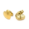 Ion Plating(IP) 304 Stainless Steel Heart Stud Earrings for Women EJEW-I281-07G-2