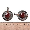 Natural Carnelian(Dyed and Heated) Pendants G-Q158-03A-R01-3