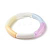 Acrylic Tube Beaded Stretch Bracelets BJEW-JB07765-1