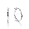 304 Stainless Steel Hoop Earrings X-STAS-F034-09-2