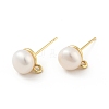 Natural Pearl Stud Earrings Findings X-KK-B059-33G-1