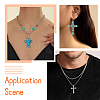  14Pcs 7 Styles Synthetic Turquoise Big Pendants G-TA0001-42-7