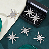 6Pcs Star Alloy Rhinestone Lapel Pins for Backpack Clothes JEWB-DC0001-39P-5