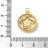 Rack Plating Brass Cubic Zirconia Pendants KK-K385-081G-01-3