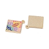 Rack Plating Alloy Enamel Pendants FIND-I038-04A-2