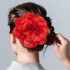 Polyester Flower Brooches JEWB-WH0021-54B-6