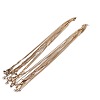 1.5mm 304 Stainless Steel Square Snake Chain Necklaces TW4888-1-5