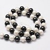 Polished Shell Pearl Bead Strands X-BSHE-F013-07C-2