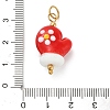Christmas Handmade Lampwork Pendants STAS-C147-03C-3