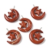 Natural Red Jasper Pendants G-Z086-01P-12-1