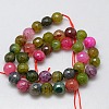 Natural Agate Round Beads Strand G-L084-10mm-19-3