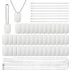 60Pcs Aluminum Big Pendants ALUM-OC0010-01B-1