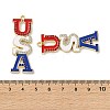 Independence Day Alloy Enamel Pendants X1-ENAM-I069-01G-06-3