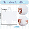8Pcs Acrylic Heat Transfer Big Pendants FIND-SP0003-09D-2