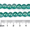 Frosted Transparent Glass Bead Strands X1-GLAA-P065-8mm-08-3