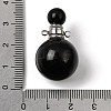 Natural Obsidian Perfume Bottle Pendants GG-CBA7610-02P-07-3