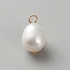 Natural Baroque Keshi Pearl Charms KK-CJC0025-001G-02-1