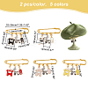 10Pcs 5 Color Baby Clothes & Milk Bottle & Pram Alloy Enamel Charm Safety Pin Brooches JEWB-AB00010-2