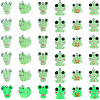 36Pcs 6 Styles Luminous Frog Resin Pendants RESI-SZ0003-50-1