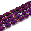 Electroplate Glass Beads Strands X1-EGLA-T025-03B-1