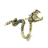 Dragon Alloy Cigarette Holder Ring RJEW-K275-24AB-1