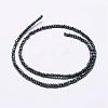 Electroplate Glass Beads Strands EGLA-K010-FP01-2