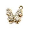 Brass Micro Pave Cubic Zirconia Pendants KK-A275-18B-G-1